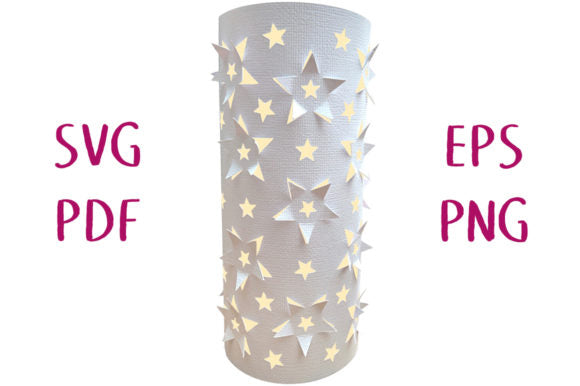 Clematis Blossom Flower Star Floral Round Shape 3D Paper Lantern