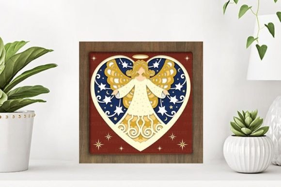 Angle Paper Cut Light Box Template