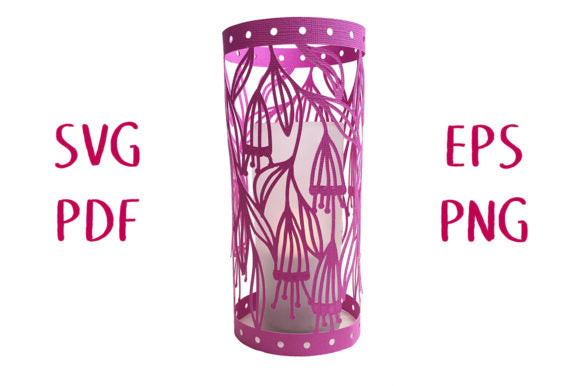Floral/Birds Style Round Shape 3D Paper Lantern