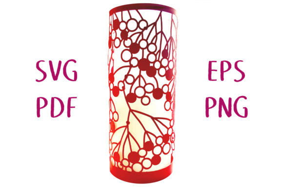 Floral/Birds Style Round Shape 3D Paper Lantern