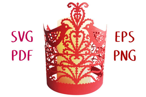 Floral/Birds Style Round Shape 3D Paper Lantern