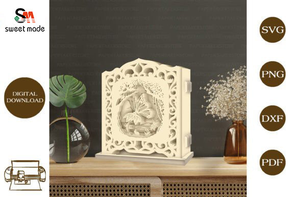 Butterfly - Pop Up Light Box File - Cricut File