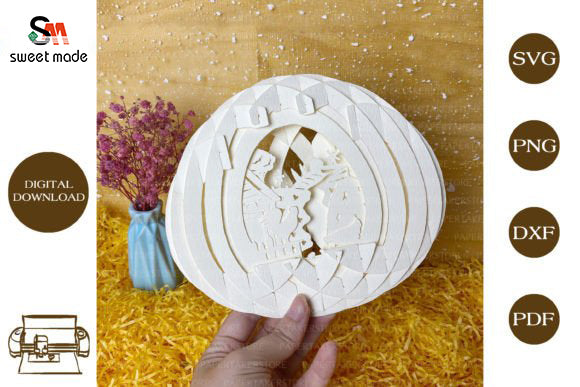 Chicken Pop Up Egg Light Box File Paper Cut Template Cricut File