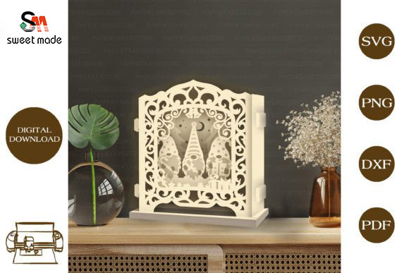 Christmas Gonme - Pop Up Light Box File - Cricut File