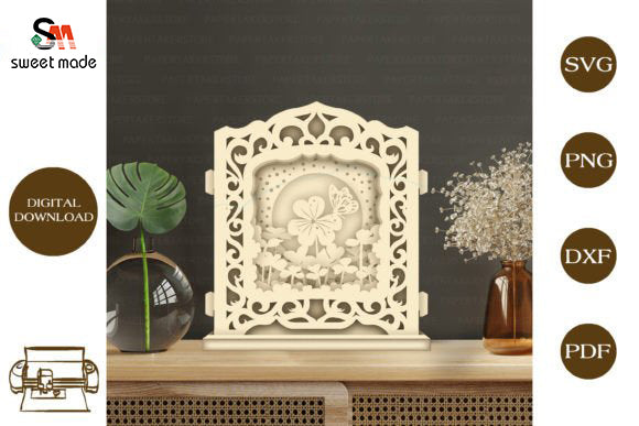 Clover - Pop Up Light Box File - Cricut File