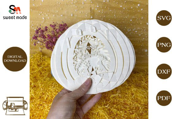 Easter-1 Pop Up Egg Light Box Paper Cut Template Cricut File