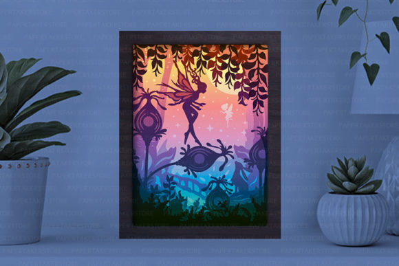 Fairy Paper Cut Light Box Template