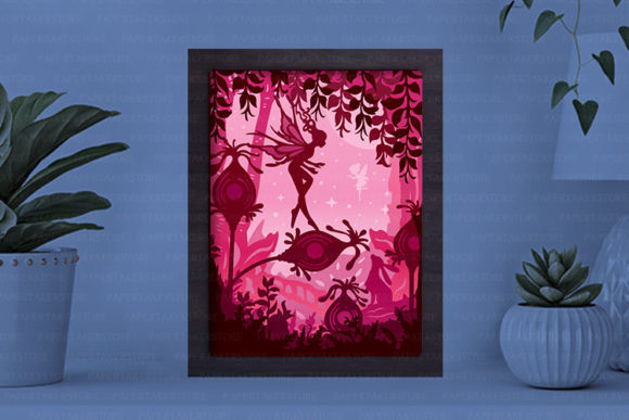 Fairy Paper Cut Light Box Template