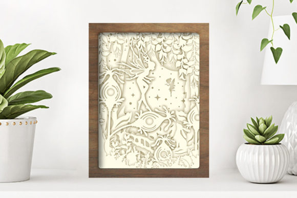 Fairy Paper Cut Light Box Template