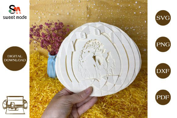Fathers Day-3 Pop Up Egg Light Box Paper Cut Template Cricut File