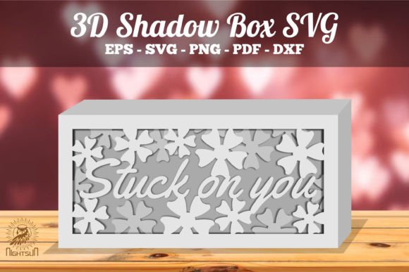 Words 3D Shadow Box Paper Cut Template(Rectangle)