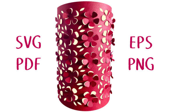Clematis Blossom Flower Star Floral Round Shape 3D Paper Lantern