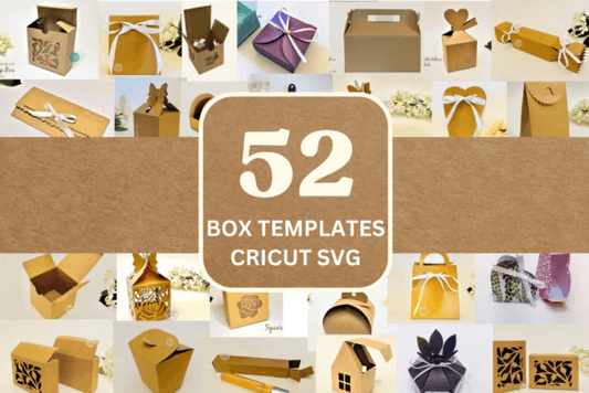 52 Designs Paper Box Template SVG