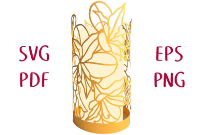 Clematis Blossom Flower Star Floral Round Shape 3D Paper Lantern