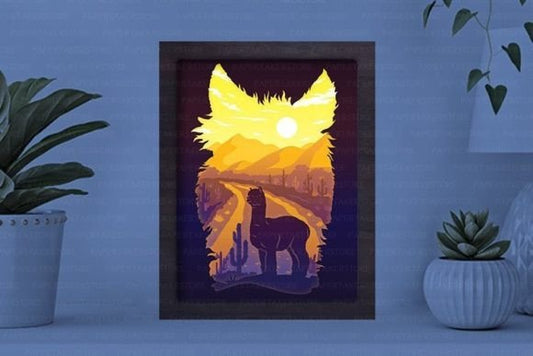 Apalca Paper Cut Light Box Graphics Template