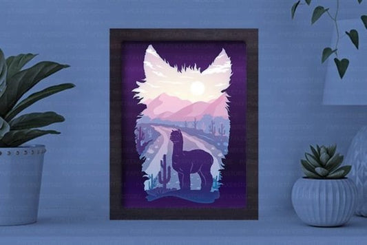 Apalca Paper Cut Light Box Graphics Template