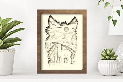 Apalca Paper Cut Light Box Graphics Template