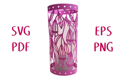 Floral/Birds Style Round Shape 3D Paper Lantern