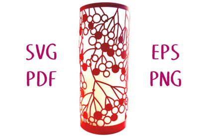 Floral/Birds Style Round Shape 3D Paper Lantern