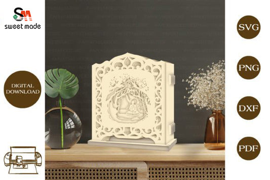 Buddha - Pop Up Light Box File - Cricut File