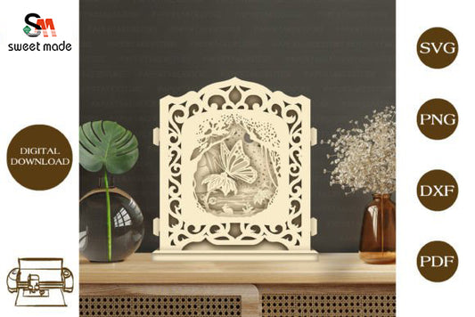 Butterfly - Pop Up Light Box File - Cricut File