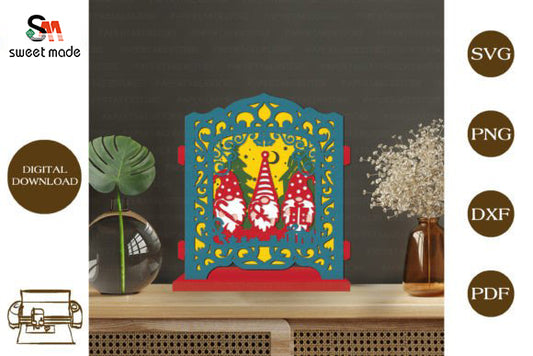 Christmas Gonme - Pop Up Light Box File - Cricut File