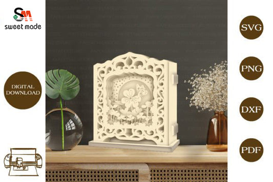Clover - Pop Up Light Box File - Cricut File