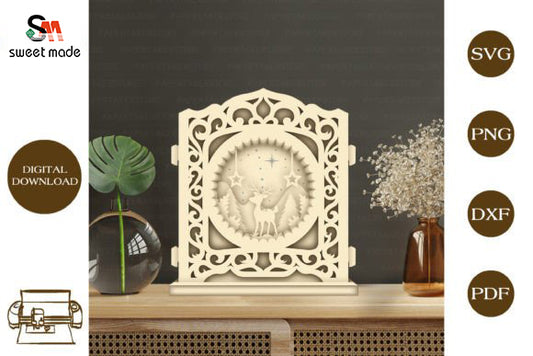 Deer 1 Pop Up Light Box File Cricut File