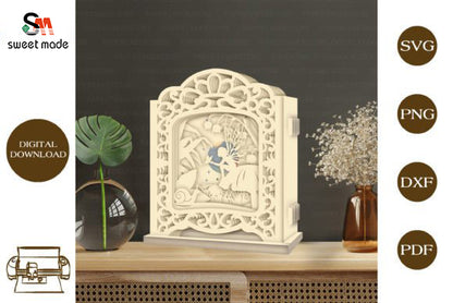 Fairy Pop Up Light Box File Paper Cut Template Cricut File