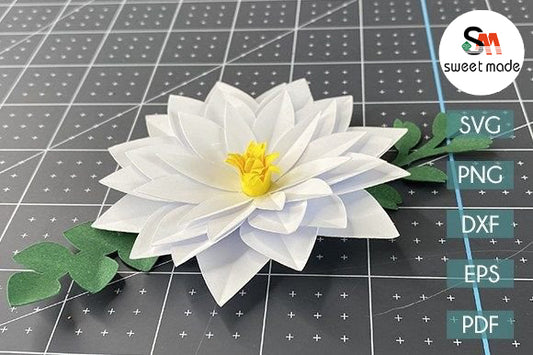 Paper Craft Diy Paper Flower SVG Template -13